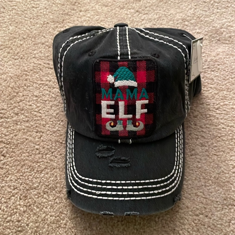 Bead Treasures Christmas “Mama Elf” Ball Cap
